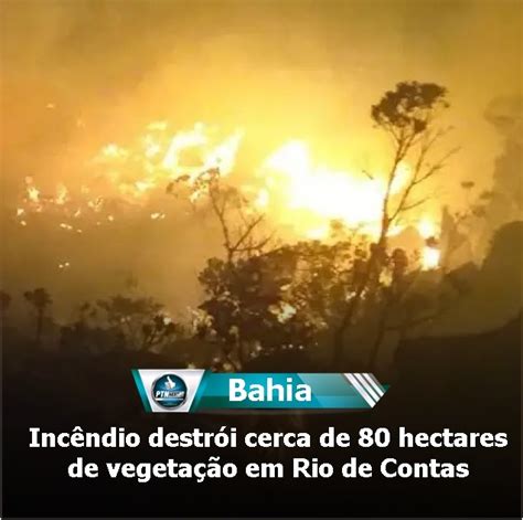 Inc Ndio Destr I Cerca De Hectares De Vegeta O Em Rio De Contas