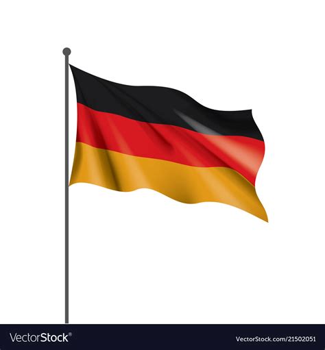 Germany flag Royalty Free Vector Image - VectorStock