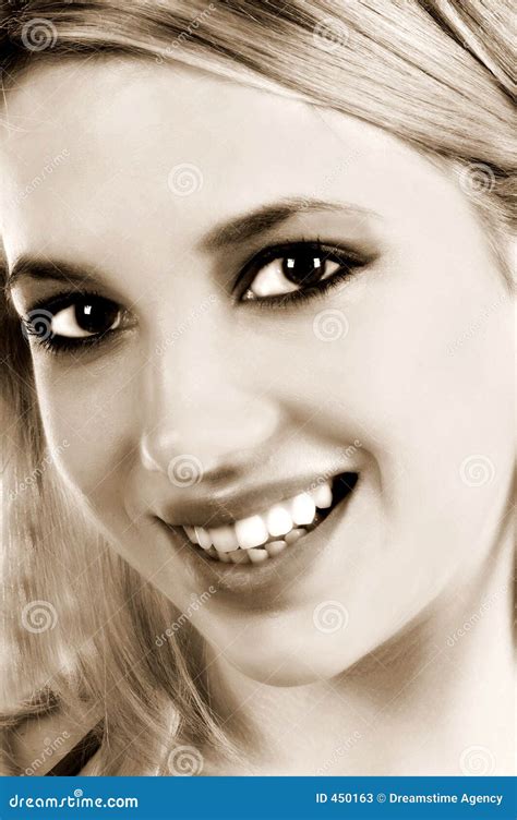 Sweet Smile Stock Image Image Of Beautiful Blonde Model 450163