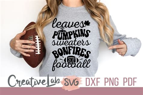 Fall Football SVG Football Shirt SVG PNG DXF Files CreativeLabSVG