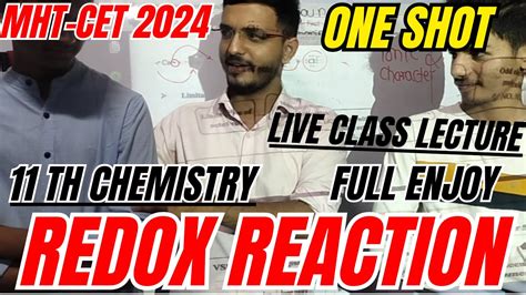 Redox Reaction Oneshot For Mht Cet Chemistry Mhtcet Fix