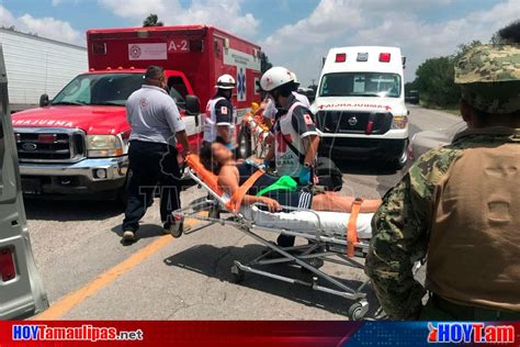 Hoy Tamaulipas Volcadura En La Matamoros Victoria Deja Tres Lesionados