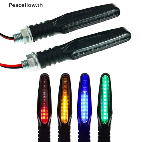 Motorcycle Turn Signals Led Lights Flowing Water Flicker Flashers For Kawasaki Z900 Z650 Z800