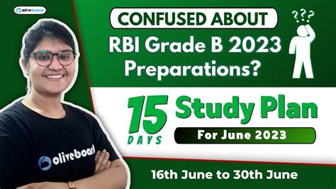 How To Prepare For Rbi Grade B 2023 Study Plan For June Monthi 16th To