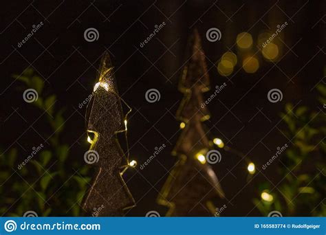 Christmas Tree with Led Lights Stock Photo - Image of star, celebrate ...