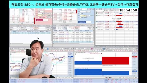 29 홍순택의 실시간 주식방송주식선물옵션 주식단타선물옵션투자주식스트리밍 Youtube
