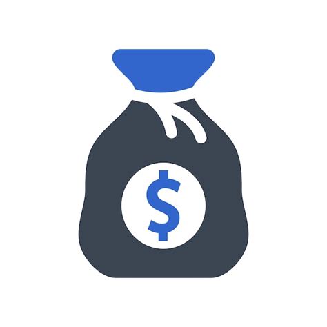 El Icono De La Bolsa De Dinero Vector Premium