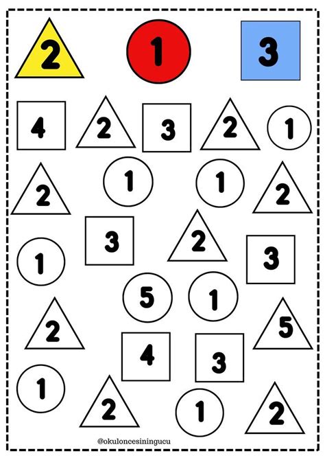 Dibujos Para Colorear De Ejercicio Para Aprender Los Numeros Del 1 Al 5 2 Artofit