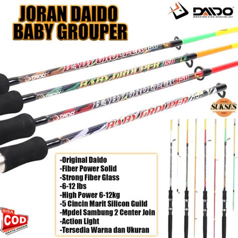 Jual Set Lengkap Joran Daido Baby Grouper Dan Reel Gratis Senar Dan