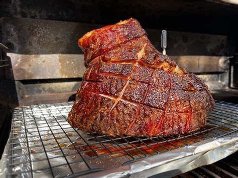 Smoked Ham With Hot Honey and Bourbon Glaze - Smoked BBQ Source