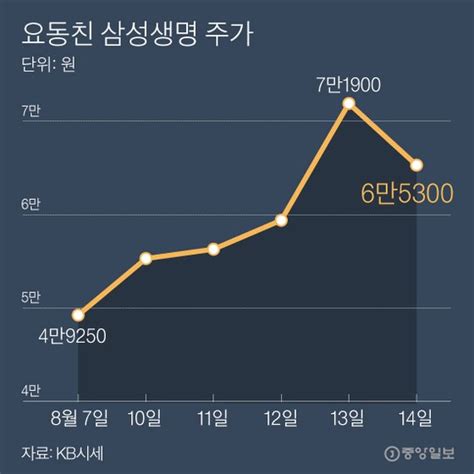 ‘삼성생명법이 뭐길래…45 올랐다 9 급락 중앙일보