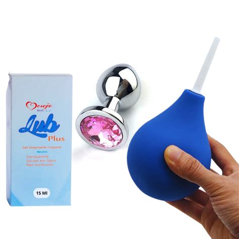 Ducha Ntma Xuca Ml Chuca Plug Anal Met Lico Lubrificante Intimo