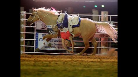 Rider Kiesner And Bethany Iles Perform At Snake River Stampede At The