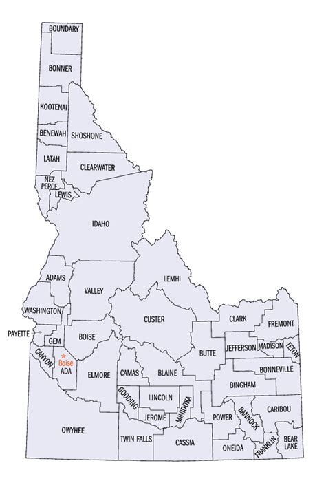 Idaho Counties History And Information