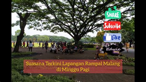 Kuliner Malang Di Lapangan Rampal Minggu Pagi Youtube