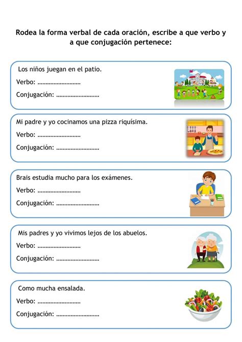 Identificar Verbos Interactive Worksheet Verbos Enseñar A Los Niños Generos Literarios