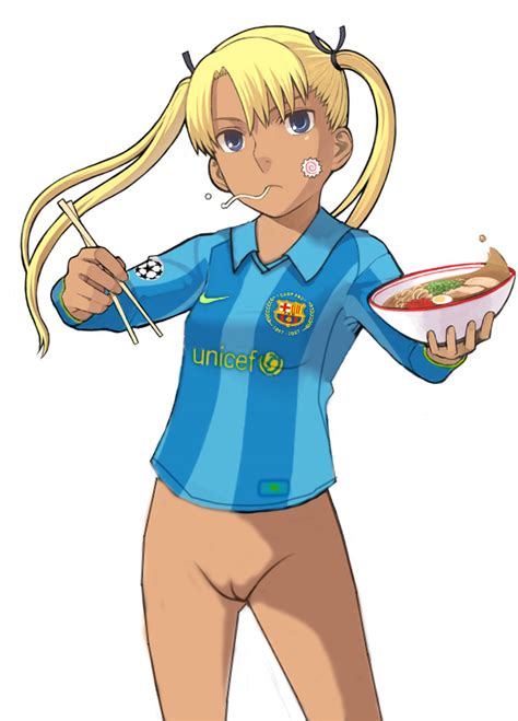 Rule 34 Bottomless Fc Barcelona Gunslinger Girl Long Sleeves Ramen Soccer Triela Gunslinger