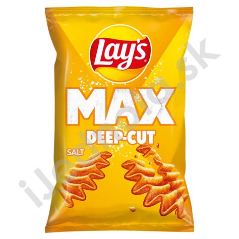 Lay s Max Deep Cut vyprážané zemiakové lupienky slané 120 g COOP