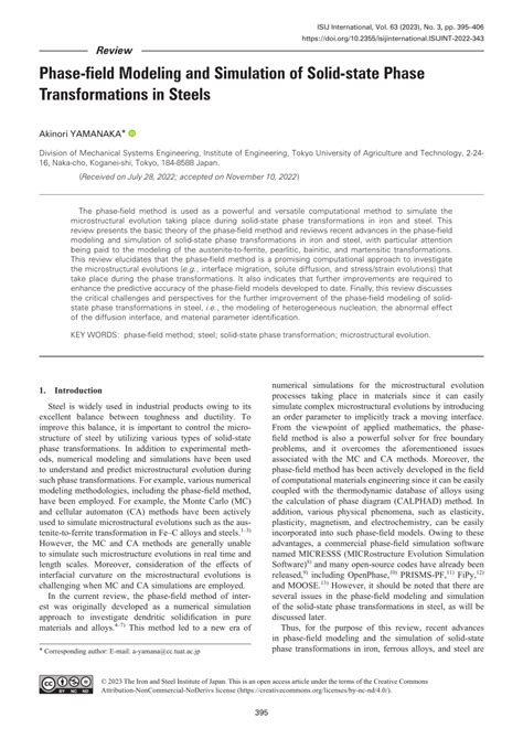 PDF Phase Field Modeling And Simulation Of Solid State Phase