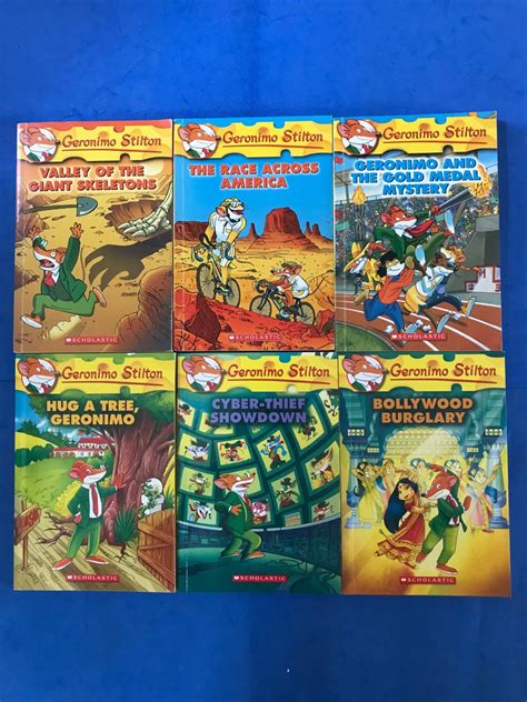 6 X Geronimo Stilton Books As Shown Bundle Of 6 Hobbies And Toys Books And Magazines Fiction