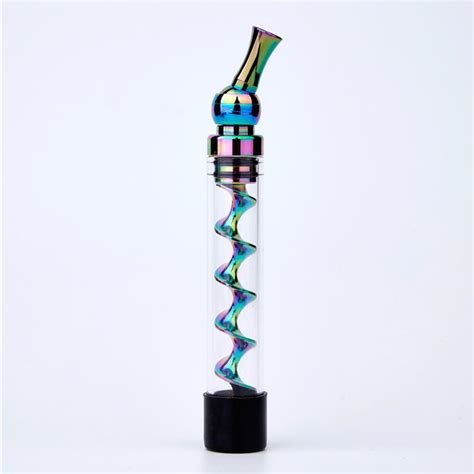 Mini Glass Blunt Twisty Smoking Gun Pipe Thedealzninja