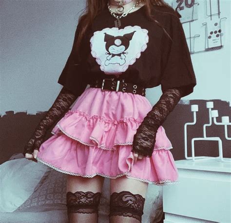 Kuromi Style Sanrio Outfits Edgy Outfits Kuromi Outfit