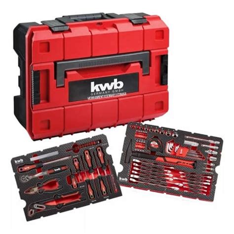 Kit Herramientas Manuales Maletin Apilable Profesional Kwb Piezas