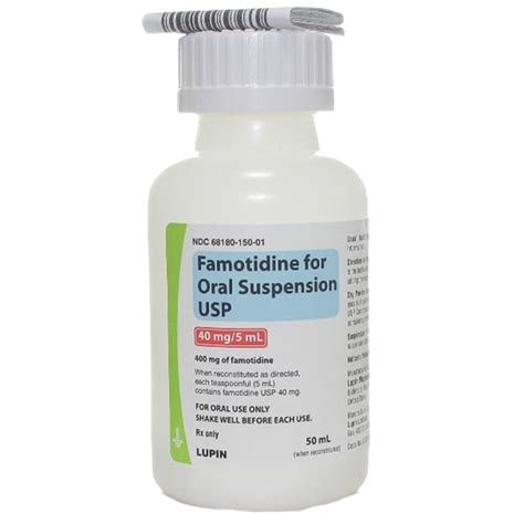 Famotidine Oral Suspension USP 40 Mg 5 Ml 50 Ml