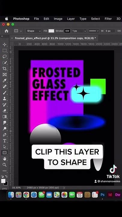 How To Make Frosted Glass Adobe Photoshop Youtube