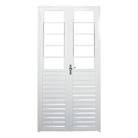 Porta De Giro Duplo Basculante Home Folhas De Vidro Liso X