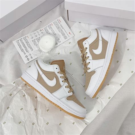 Giày Nike Air Jordan 1 Low Hemp White DN6999 100 Giày Dino