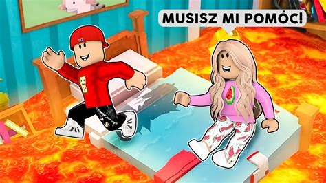 ROBLOX ALE PODŁOGA TO LAWA z MŁODSZĄ SIOSTRĄ YouTube