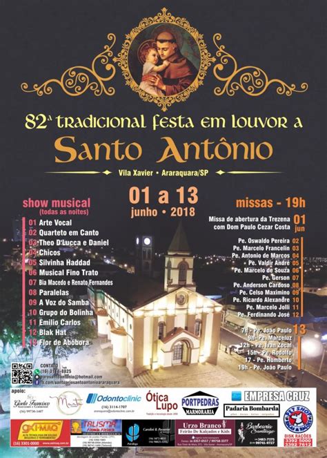 Tradicional Festa Em Louvor A Santo Ant Nio Em Araraquara Diocese De