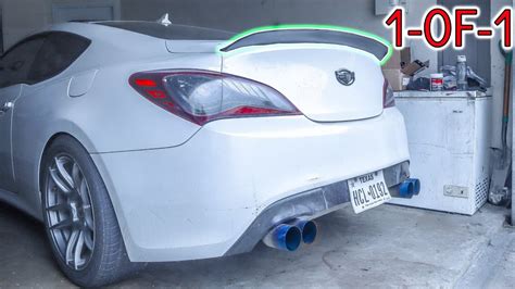 Genesis Coupe CUSTOM 1 OF 1 DUCKBILL Install YouTube