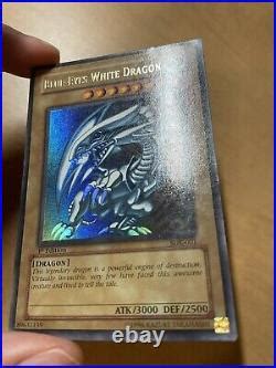 Blue Eyes White Dragon SDK 001 1st Edition Ultra Rare LP Yugioh Blue