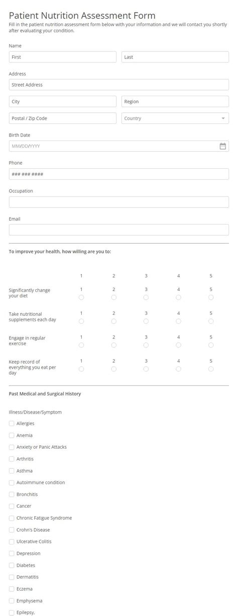 9 Medical Assessment Forms For Quality Healthcare Processes