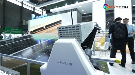 New Product Revealed Check Out Sunpure Latest Pv Railed Cleaning Robot