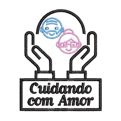 Matriz De Bordado Cuidando Com Amor Cuidador Elo7