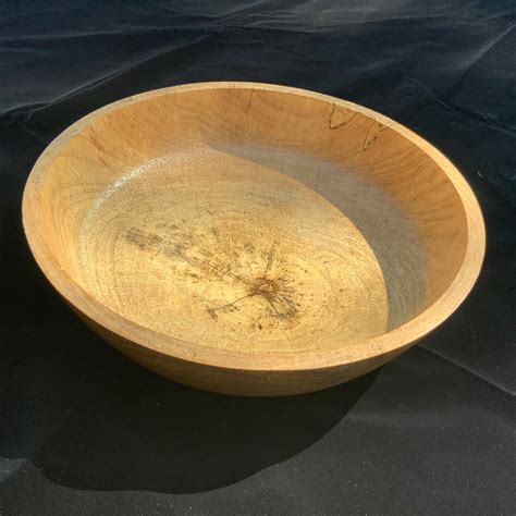 Pecan Wood Bowl Hand Turned Large Pecan Wood Bowl Handmade Etsy