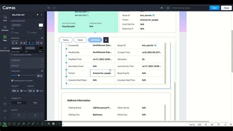 Zoho Crm Canvas Builder Design Of Colorful Minimalist Detail View