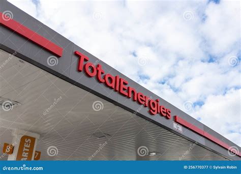 Totalenergies Brand Text Company Logo Sign Total Energies Gas Fuel Pump