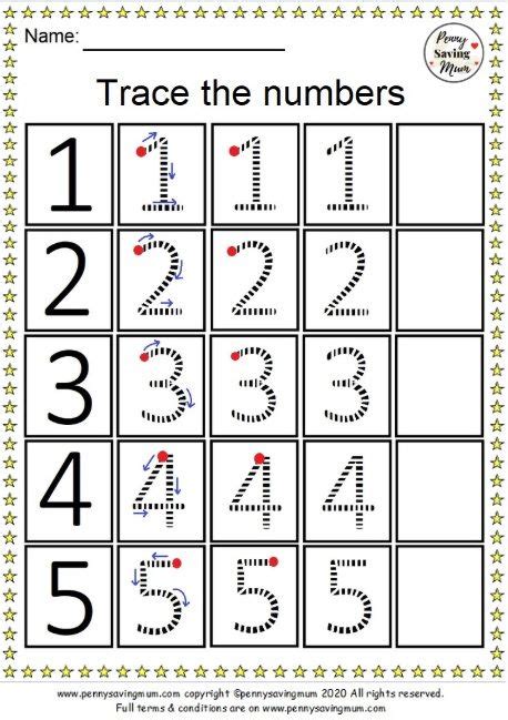 Trace The Numbers Worksheet 1 5 Number Worksheets Educational Worksheets Worksheets