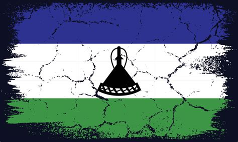 Free Vector Flat Design Grunge Lesotho Flag Background 29343043 Vector Art at Vecteezy