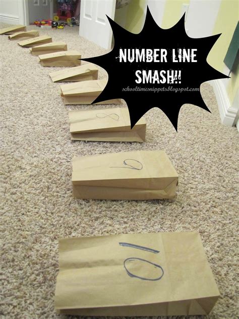 Stomp & Smash Number Line Game for Kids | School Time Snippets