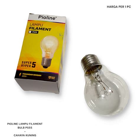 Jual Bohlam Pijar PIOLINE 5Watt 5 Watt Lampu Pijar PIOLINE 5W Super