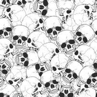 Skull Seamless Pattern Background Design Vector 5909364 Vector Art At