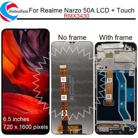 Original For Realme Narzo A Lcd With Frame Display Touch Screen