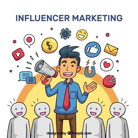 Download Influencer Marketing Vector With Listening Crowd For Free