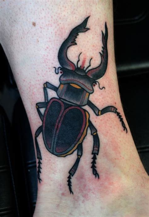 Philip Yarnell Tattoo Stag Beetle Coverup Cicada Tattoo Beetle Tattoo Insect Tattoo