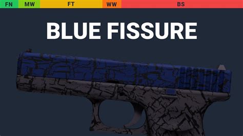 Glock 18 Blue Fissure Skin Float And Wear Preview YouTube